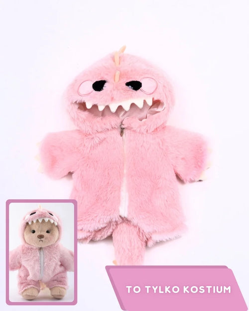 Kostium PuffyHug™ Pink Furry Dino