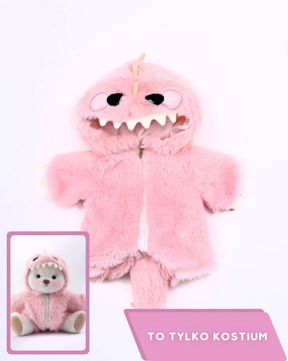 Kostium PuffyHug™ Pink Furry Dino