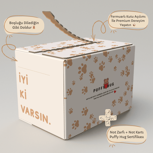 Sınırlı Üretim - Fermuarlı Premium Puffy Hug Kutusu - Puffy Hug Türkiye