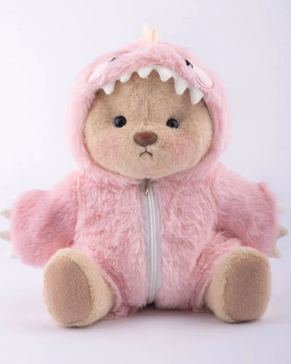 PuffyHug™ Pembe Tüylü Dino Puffy Kostümü - Puffy Hug Türkiye