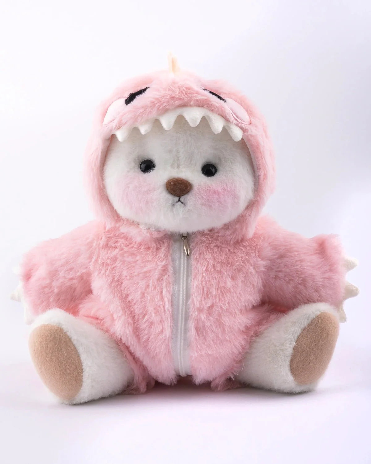 PuffyHug™ Pembe Tüylü Dino Puffy Kostümü - Puffy Hug Türkiye