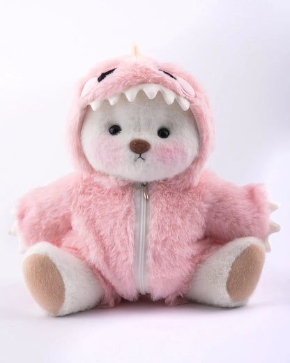 PuffyHug™ Pembe Tüylü Dino Puffy Kostümü - Puffy Hug Türkiye