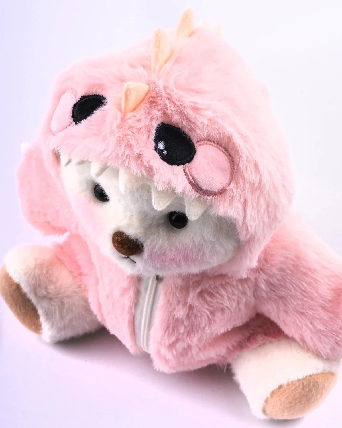 PuffyHug™ Pembe Tüylü Dino Puffy Kostümü - Puffy Hug Türkiye