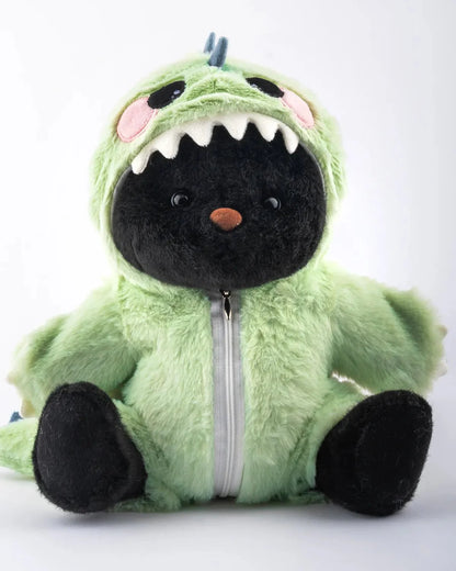 PuffyHug™ Yeşil Tüylü Dino Puffy Kostümü - Puffy Hug Türkiye